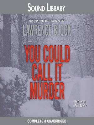 You Could Call It Murder - Audiobook